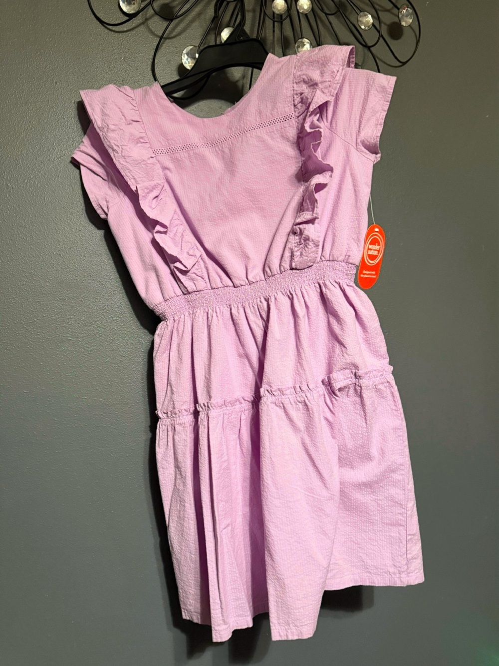 wonder nation Lilac Ruffle Tiered Dress
